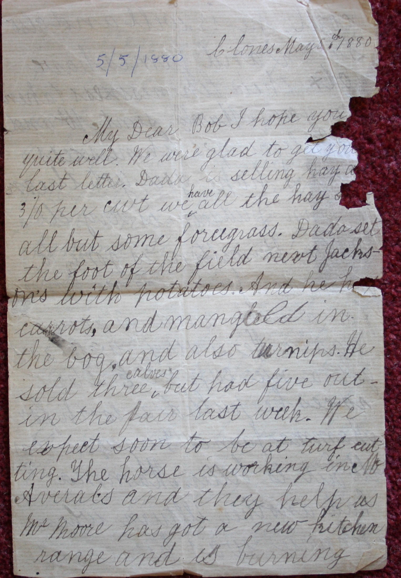 Original Letter Page 1